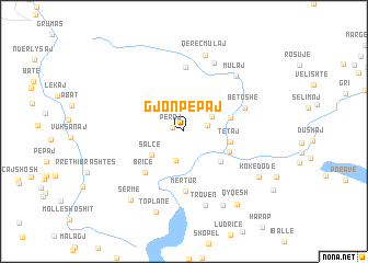 map of Gjonpepaj
