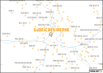 map of Gjorica e Sipërme