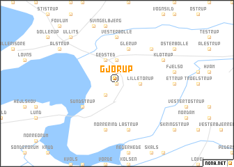 map of Gjørup