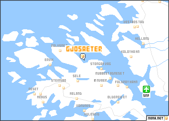 map of Gjøsæter