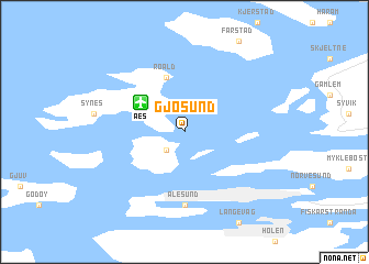 map of Gjøsund