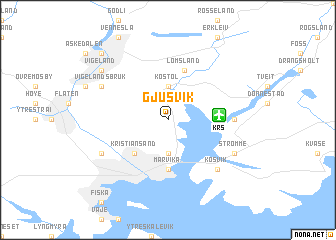 map of Gjusvik