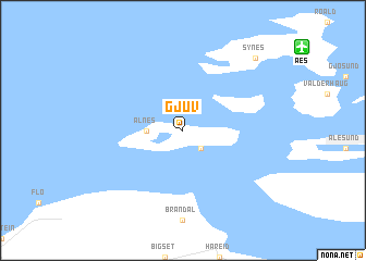 map of Gjuv