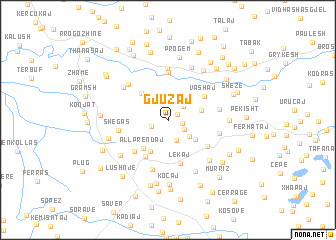 map of Gjuzaj