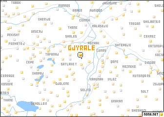 map of Gjyralë