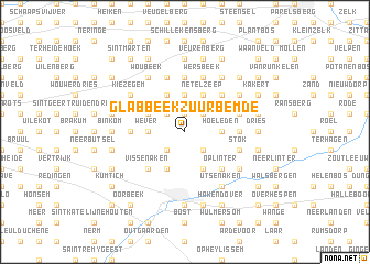 map of Glabbeek-Zuurbemde