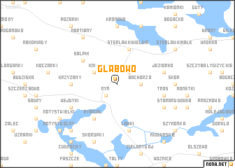 map of Głąbowo