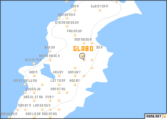 map of Glabo