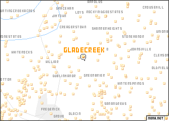 map of Glade Creek