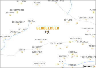 map of Glade Creek