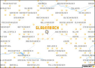 map of Gladenbach