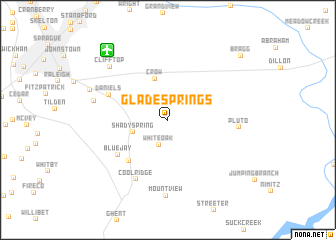 map of Glade Springs