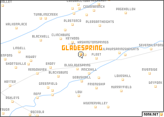 map of Glade Spring