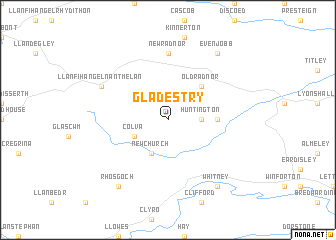 map of Gladestry