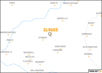 map of Glades