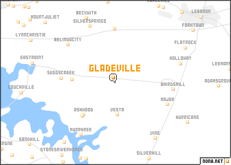 map of Gladeville