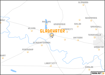 map of Gladewater