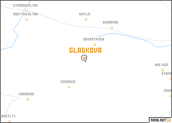 map of Gladkova