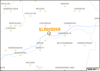 map of Gladkovka