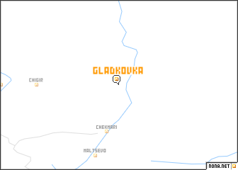 map of Gladkovka