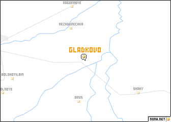 map of Gladkovo