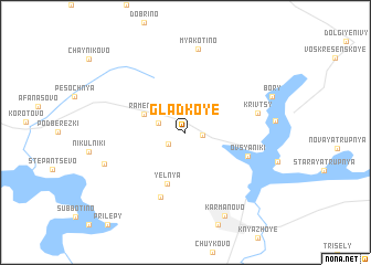 map of Gladkoye