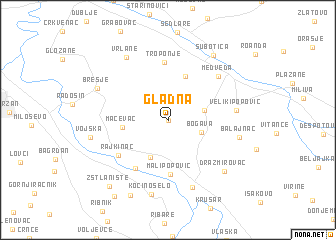 map of Gladna