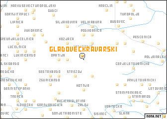 map of Gladovec Kravarski