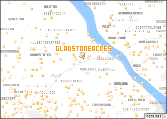 map of Gladstone Acres