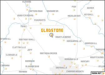 map of Gladstone