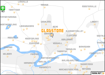 map of Gladstone