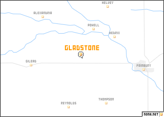 map of Gladstone