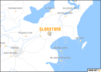 map of Gladstone