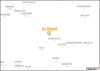 map of Gladwin