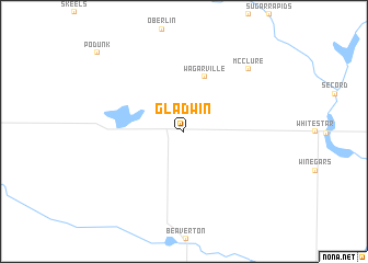 map of Gladwin