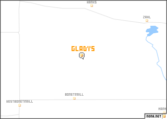 map of Gladys