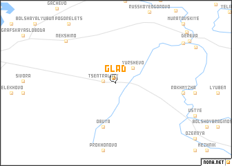 map of Glad\