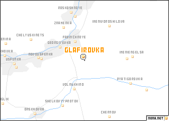 map of Glafirovka