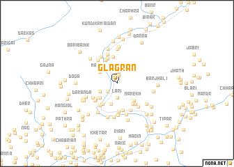 map of Glagrān