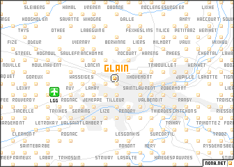 map of Glain