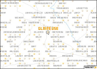 map of Glaireuse