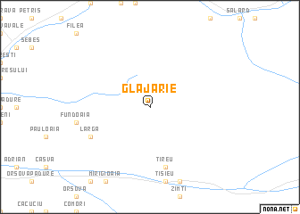 map of Glăjărie