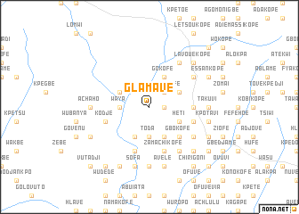 map of Glamave