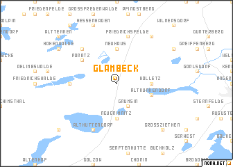 map of Glambeck