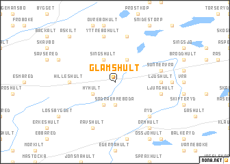 map of Glamshult