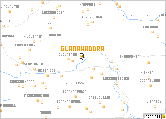 map of Glanawaddra