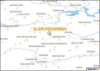 map of Glan Cross Roads