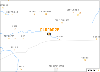 map of Glandorf