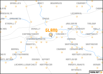 map of Gland