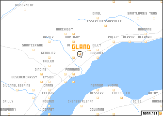 map of Gland